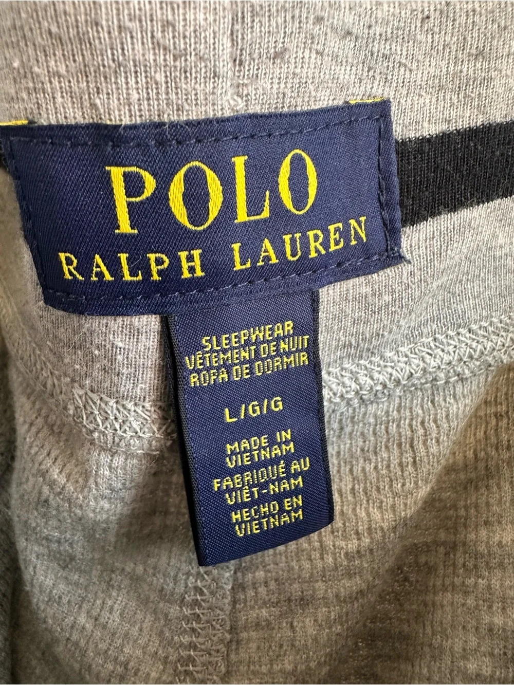 Polo by Ralph Lauren Light Heather Gray Men’s Drawstring Joggers